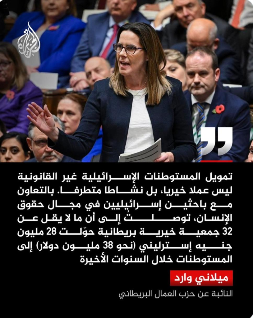 تمويل المستوطنات الإسرائيلية غير القانونية: بين العمل الخيري والجدل القانوني الدولي!ليلى العباسي 1 image 1